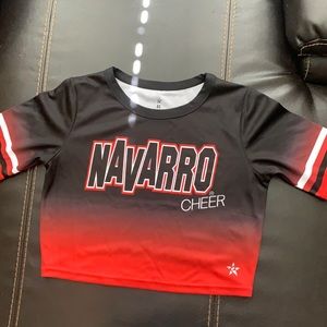 Rebel cropped Navarro cheer shirt